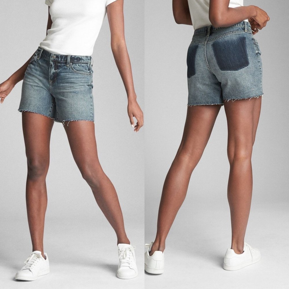 Gap Stonwashed Shadow Pocket 5" Denim Short 26